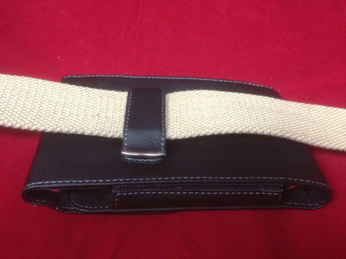 SCHWARZ LEDER VERTIKAL HOLSTER GÜRTELCLIP ETUI ETUI ETUI FÜR ONEPLUS 6T - Bild 11 von 11