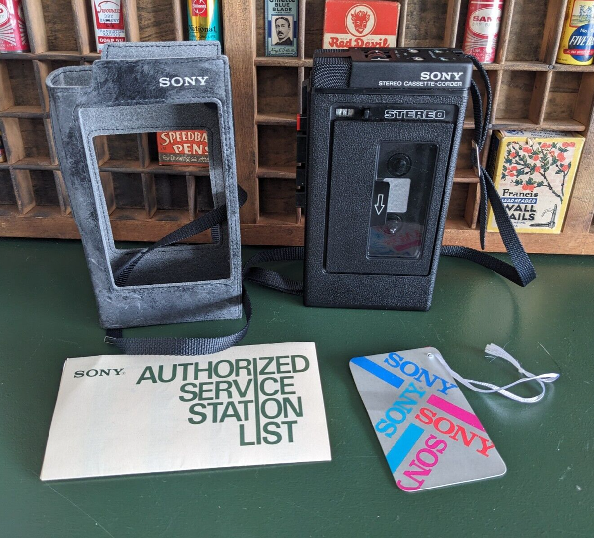 Vintage SONY TCS-300 Stereo Cassette Recorder - Tested Needs Vintage SONY TCS-300 Stereo Cassette Recorder - Tested Needs