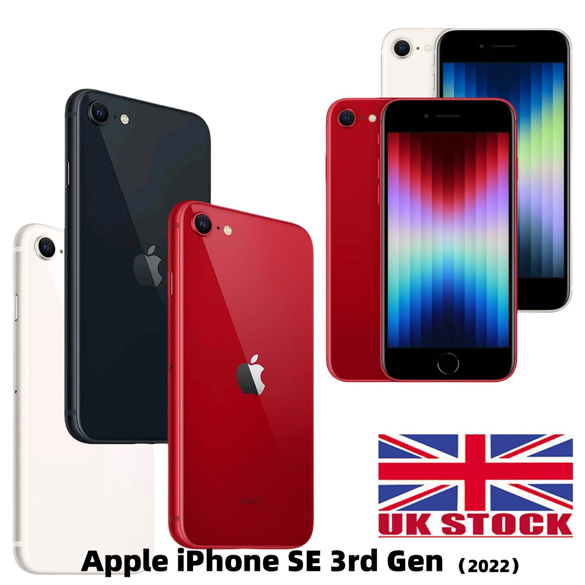 New Sealed Apple iPhone SE 3rd Gen 64-128G Factory Unlocked ALL
