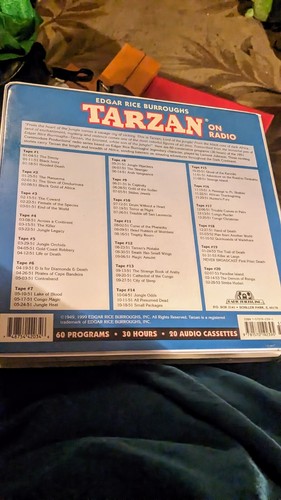 Vintage Tarzan, Edgar Rice Burroughs 20 Cassettes, 30 Hrs 1951 The Radio Series - Picture 6 of 18
