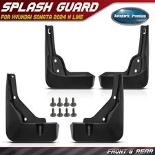 4Pcs Front & Rear Mud Flaps Splash Guards Fender for Hyundai Sonata 2024 N Line