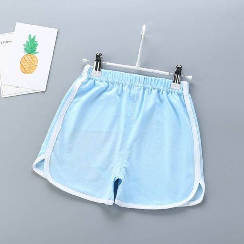 Summer Children's Loose and Casual Cotton Solid Color Sports Elastic Shorts - Picture 48 of 67