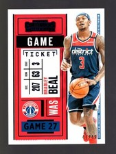 2020-21 CONTENDERS GAME TICKET BLUE FOIL #18 BRADLEY BEAL 41/49 WIZARDS