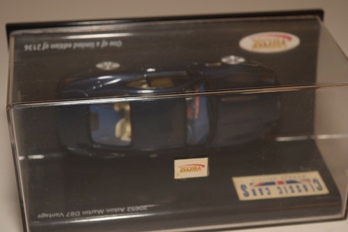WW 1:43 VITESSE 20652 ASTON MARTIN DB7 DB 7 VANTAGE METALLIC BLUE MIB - Picture 2 of 4