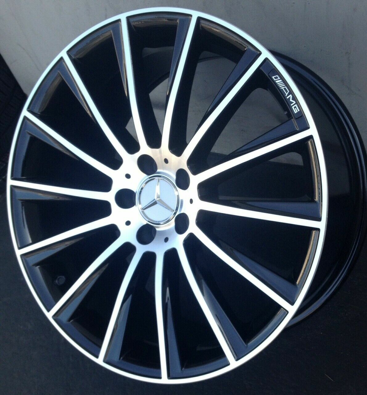 22'' Wheels fit Mercedes S550 CLS Bentley S63 Gloss Black with Tires GLC CL63