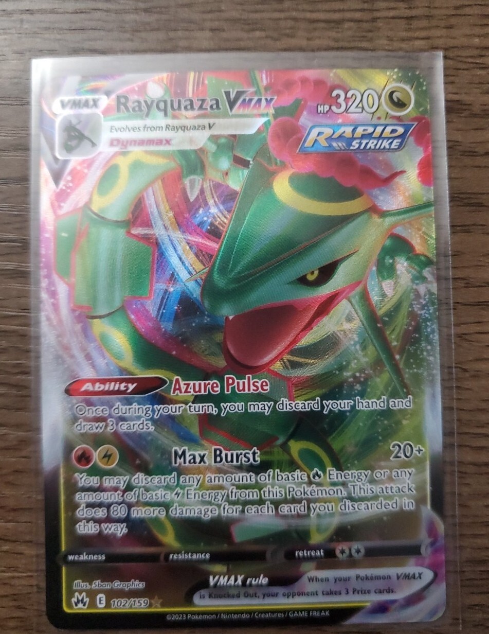 Rayquaza VMAX 102/159 Crown Zenith Holo Ultra Rare Pokémon TCG - NM