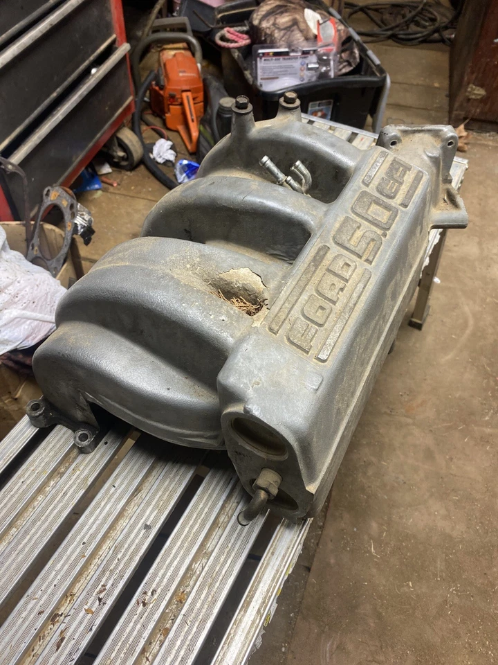 Ford F150 F250 F350 1985-1993 5,0 L 302 colector de admisión superior OEM V8 302 admisión Foto 2 de 3