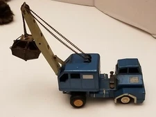 Vintage Gama West Germany Blue Clam Bucket Crane Truck C
