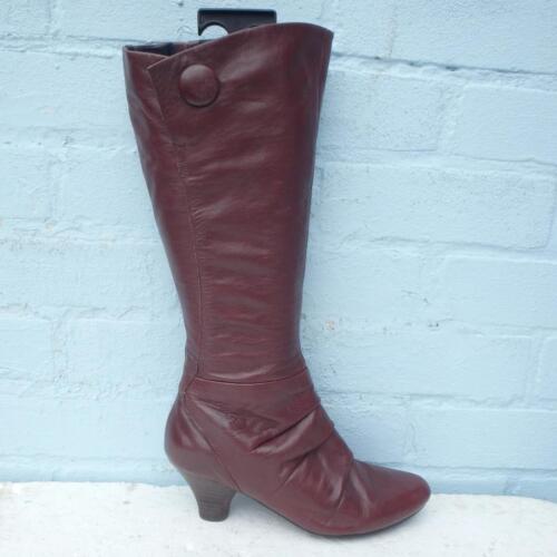 Clarks Leather Boots 5.5 UK 38.5 Euro D Womens Softwear Brown Boots Pre-loved - Picture 1 of 10