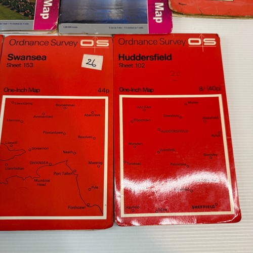 11x Vintage Ordnance Survey Maps Mixed OS Paper Fold Out Map Bundle JobLot - Picture 5 of 10