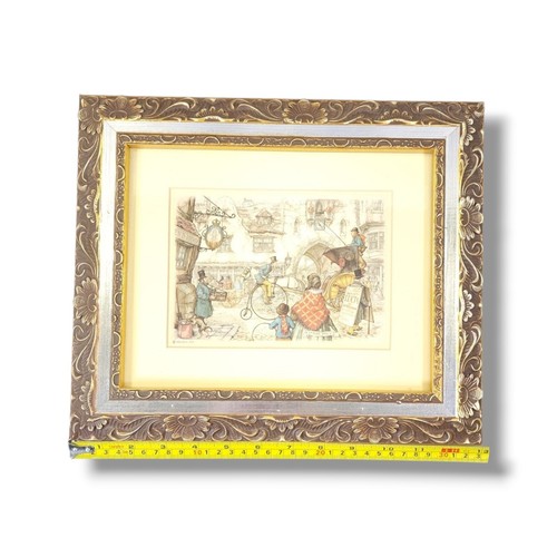 Market Square Lucia Anton Pieck 1966 Print By D.A.C., N.Y. VTG Hobby Lobby Frame - Picture 11 of 13