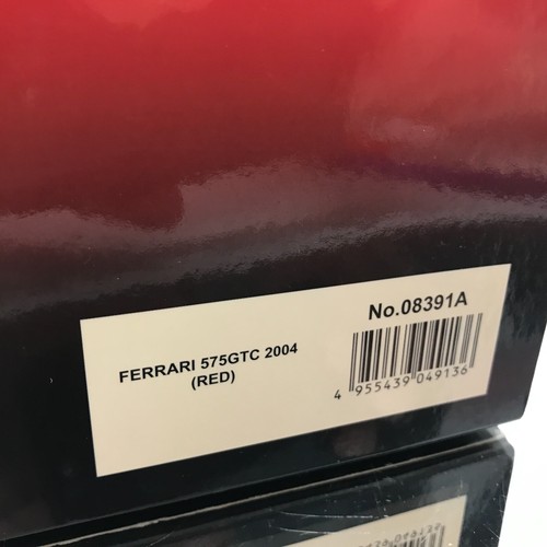 KYOSHO 08391A FERRARI 575 GTC 2004 -RED ROSSO 1:18 rare- GOOD IN BOX - Imagen 14 de 15