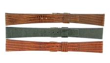 Watchband Stylecraft GENUINE LIZARD leather watch strap various color length