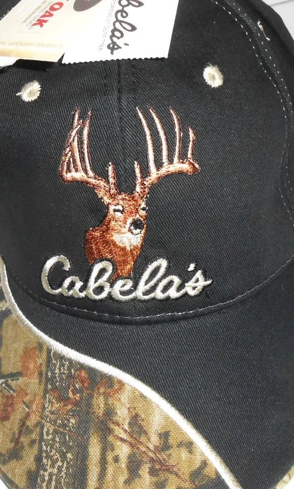 Vintage NOS Cabela's Mossy Oak 12 Point Buck Hunting Hat Adjustable Too Cool! - Image 4 of 4