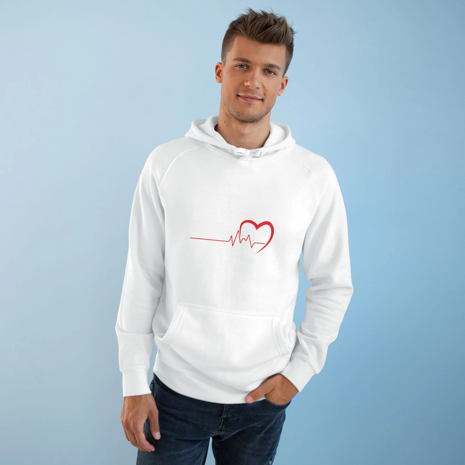 VALENTINO Felpa con cappuccio Valentine Unisex Supply "Ho solo gli occhi per te"