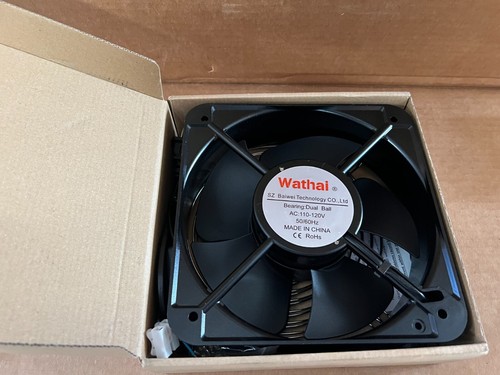 Wathai AC 20060 200mm Case Fan 110v 120V Dual Ball High Performance Industrial - Afbeelding 1 van 3