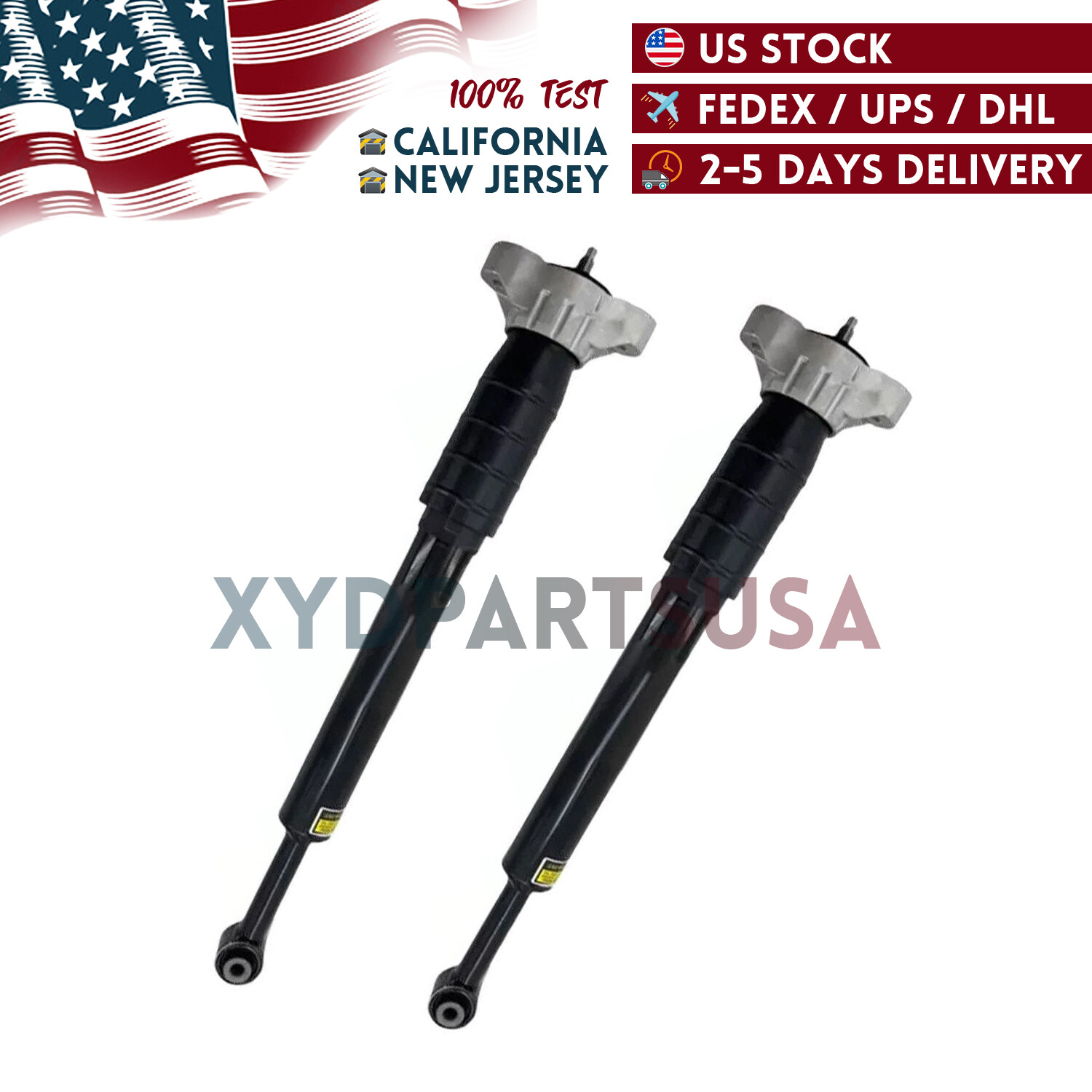 Pair Rear Shock Absorbers 670101446 Fit Maserati Ghibli M157 AWD RWD 2014- 3.0L
