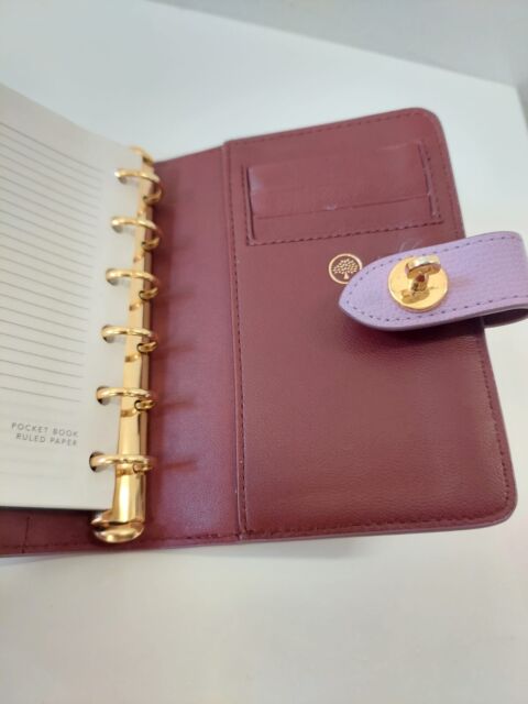 MULBERRY Postman's Lock Pocket Book - Lilac - Cross Grain Leather (RRP £280) PV9589