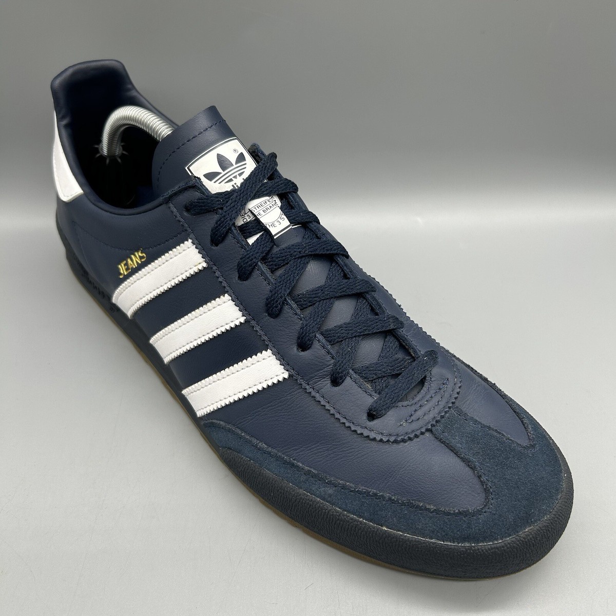 Adidas Originals Jeans Leather 80s Collegiate Navy BD7682 Mens Uk 11  Casuals | eBay UK