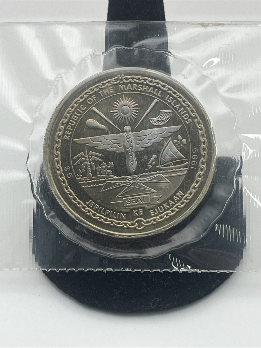 First Men On The Moon $5 Commemorative Coin 1969-1989 | eBay