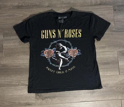 Guns N  Roses  Sweet Child O' Mine  Graphic Print T Shirt Mens XL Black