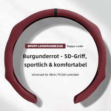 5D Komfortgriff Zweifarbiger Lenkradbezug, F&uuml;r Subaru Lenkradh&uuml;llen D&uuml;nn 37-38cm
