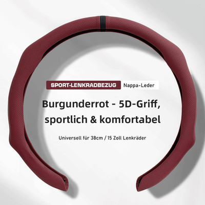 5D Komfortgriff Zweifarbiger Lenkradbezug, Für Ssangyong Lenkradhüllen 37-38cm