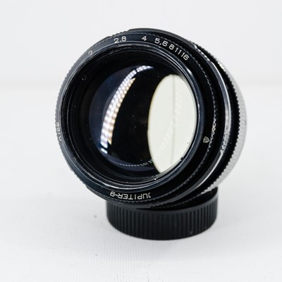 Jupiter-9 Objektiv modifiziert mit anamorphem Bokeh & Flare Streifen - Rare 000 Serial
