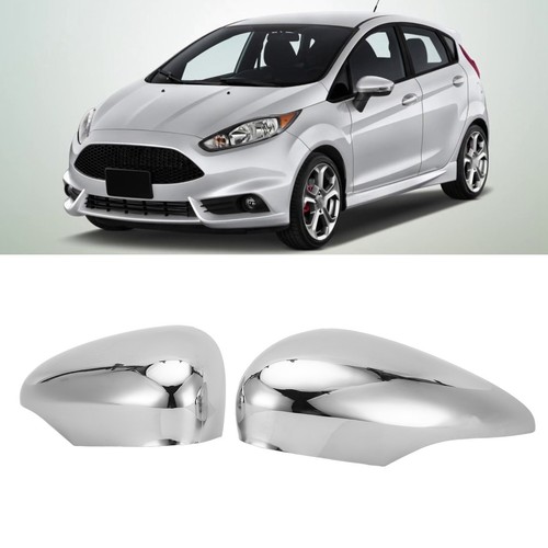 `2pcs Side Door Rearview Mirror Cover Silver Chrome 8A6117K747CA For MK7 - Picture 2 of 12