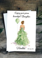 Prom Card Personalised 7 Dress Colours Any Relation LARGE A5 / Inside Message