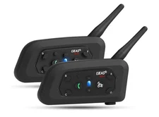 2-Packs EJEAS V6 Pro Motorcycle Helmet Bluetooth 5.1 technology Headset Intercom