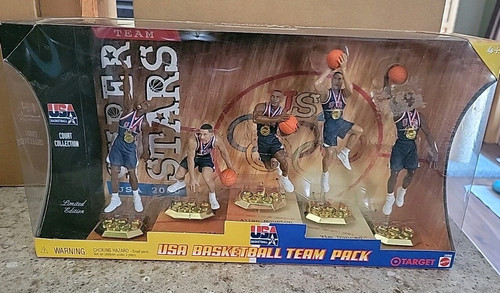 Nba Superstars Team Usa Basketball Team Pack 5 Action Figures New