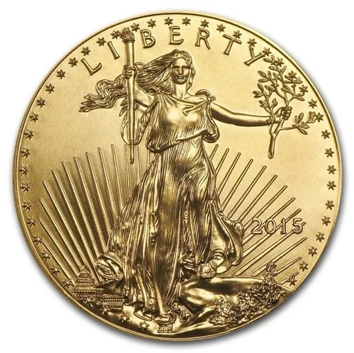 One (1) 2015 $5 American Gold Eagle 1/10 oz Gold Coin Uncirculated