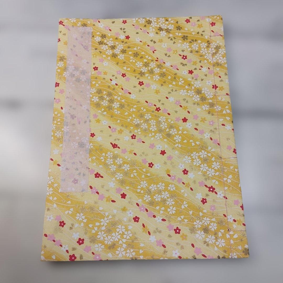 Japanese-style Flower Pattern Goshuin Book, Washi Cover, Religious Use