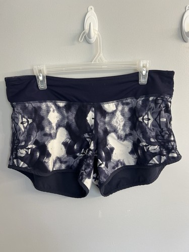 Lululemon Run: Switch Back ShortInk Blot White Deep Indigo Damengröße 8