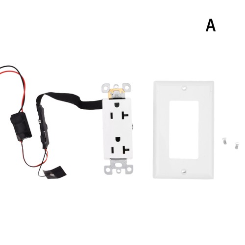 Presa GFCI da Parete AC HD 1080P WiFi Rilevamento Movimento Visione Remota - Foto 13 di 23