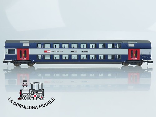 MG1428 Escala N FLEISCHMANN 815501 K DOPPELSTOCKWAGEN der SBB - OVP - Imagen 4 de 18