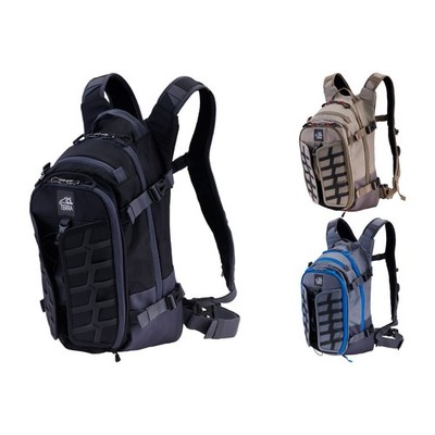 Alpinestars AT-15 Motorcycle Backpack 15L Black-Grey Grey Aluminum-Walnut