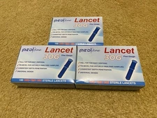 Med Fine Lancet 30G Fine Guage 100 Pack Lot Of 3 Exp 2027 Fast Free Ship