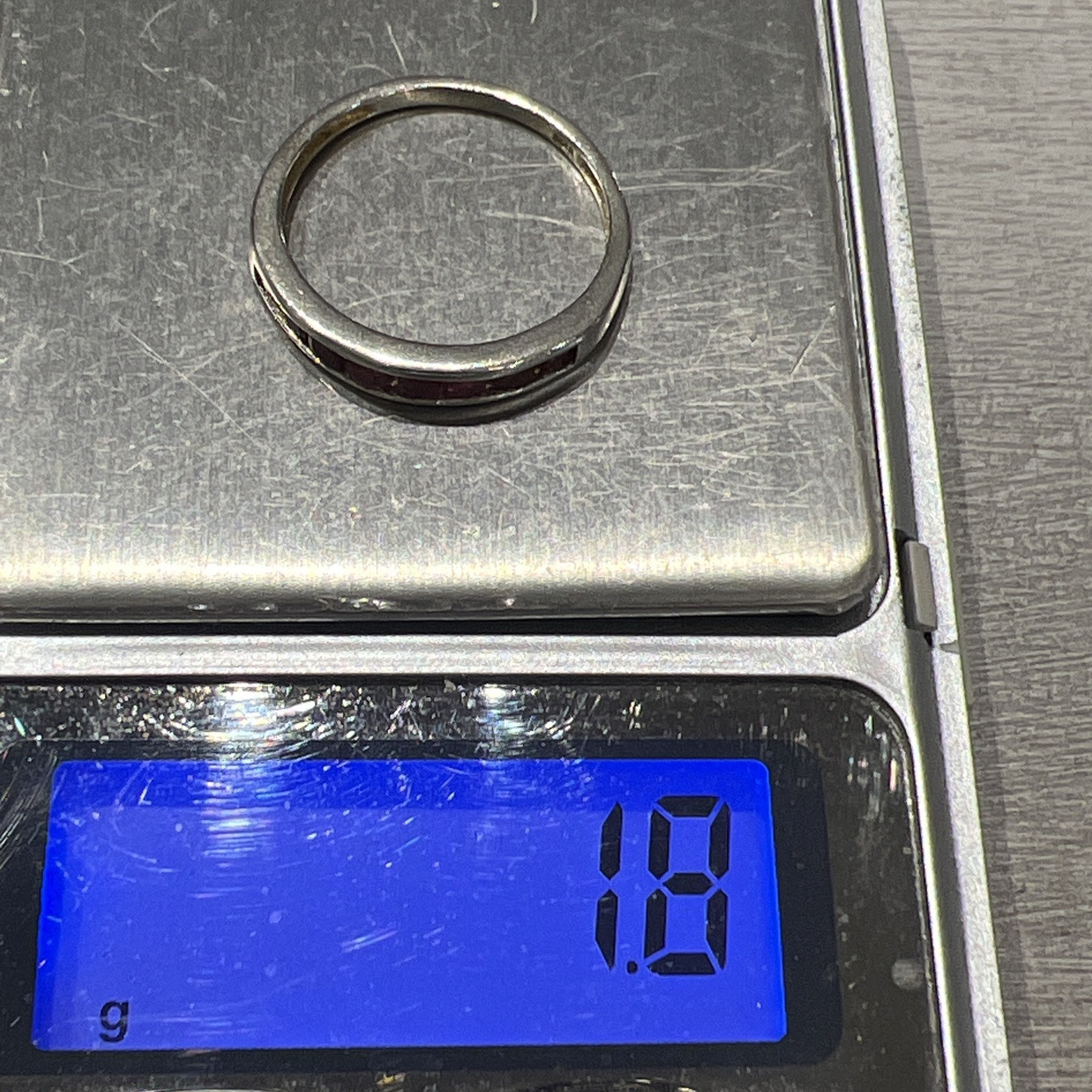 925 Sterling Silver Ruby Channel Set Round Half E… - image 11