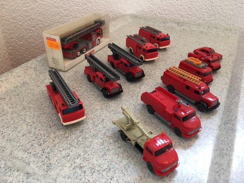 Konvolut Feuerwehrauto & Feuerwehrlastwagen 1:87 von Wiking bespielt aber gut! - Bild 11 von 13