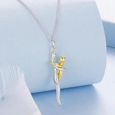 Mother And Child Embracing Pendant Necklace for Women Mother's Day Gift