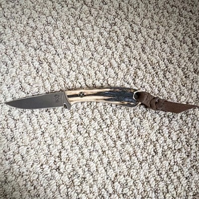 Tom Krein Bird N Trout CPM 3V, Full Tang and Grip handle. Hand Crafted.
