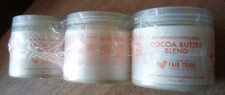 Shea Moisture Cocoa Butter Blend, 3pack, Smoothing Hydration 12.5 oz jars, FRESH