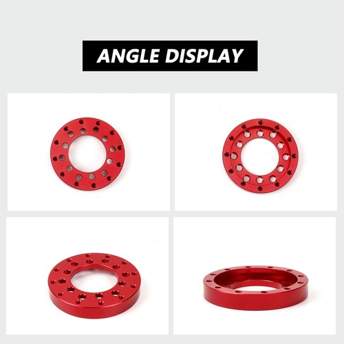 14" Red Steering Wheel + Wheel Adapter Plate For Logitech G25 G27 G920 G923 - Picture 4 of 12