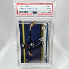 Topps Series 2 Fernando Tatis Jr. Dark Uniform #410 Rookie Padres PSA 9 2019