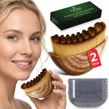 Premium 2 Pack Lymphatic Contour Face Brush Facial Sculpting Tool Massager fo...