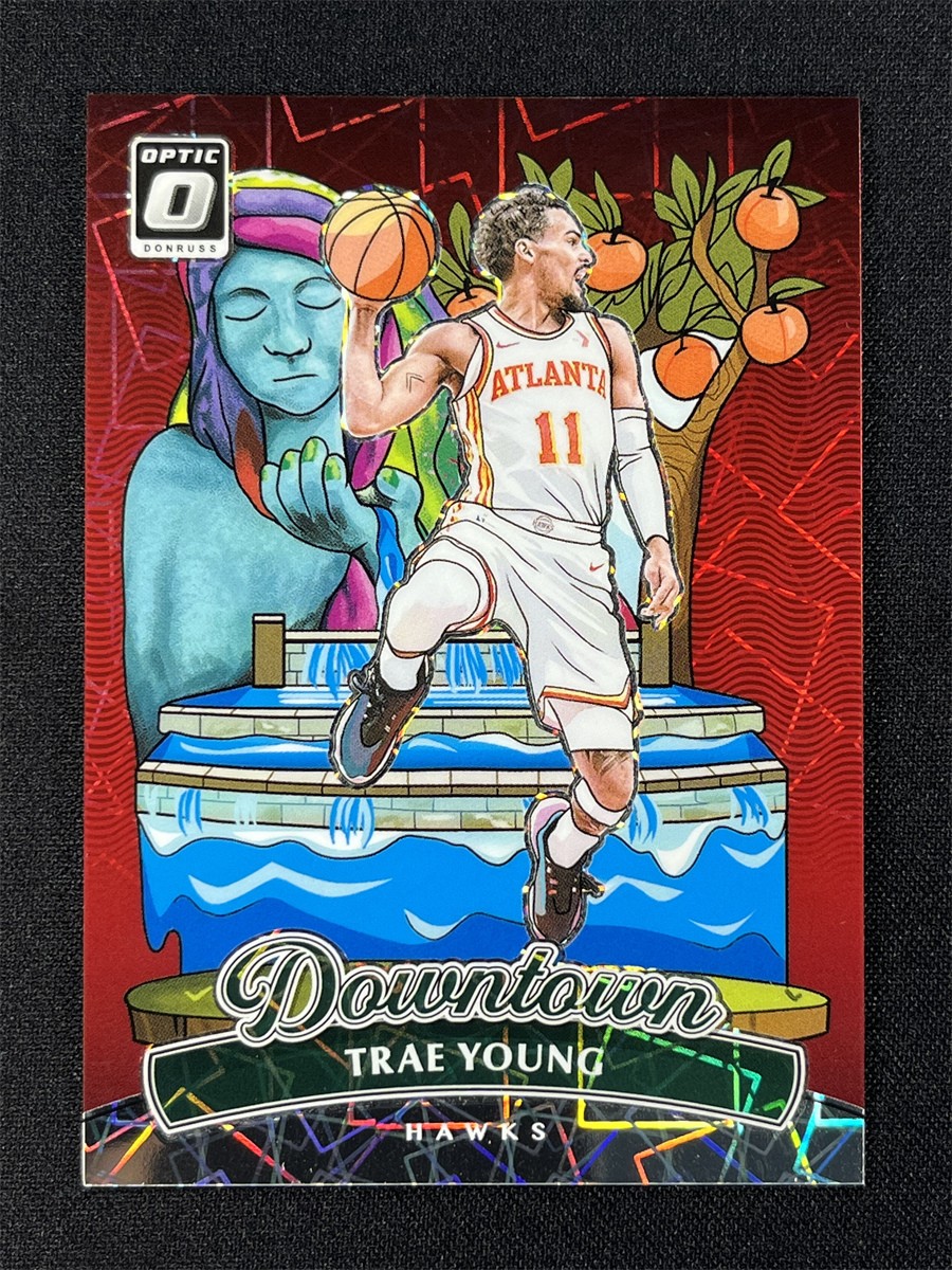 2024-25 Panini Donruss Optic Trae Young #11 Velocity Downtown Case Hit SSP Hawks