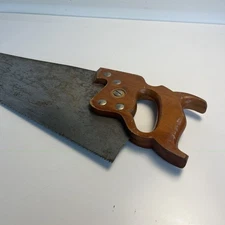 Vintage Henry Disston & Sons D8 Hand Saw 26 Inch USA Crosscut Wood Handle