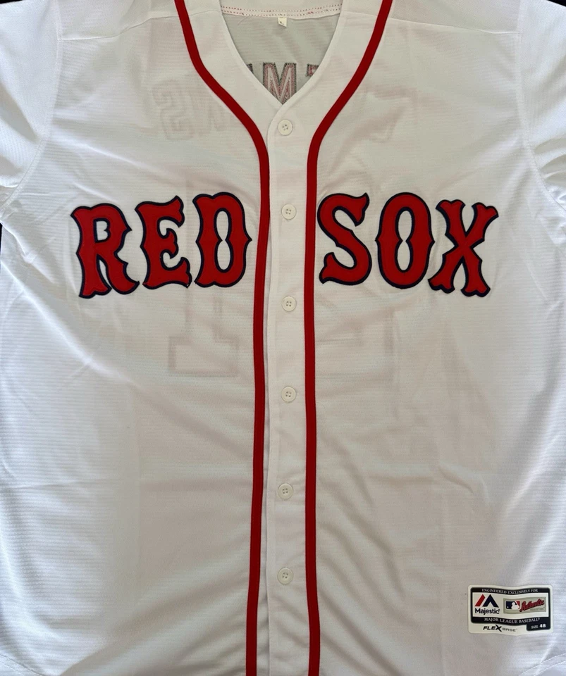 CAMISETA MAJESTUOSA FIRMADA POR ROGER CLEMENS DE LOS BOSTON RED SOX LEGEND CON ROCKET JSA Foto 3 de 4